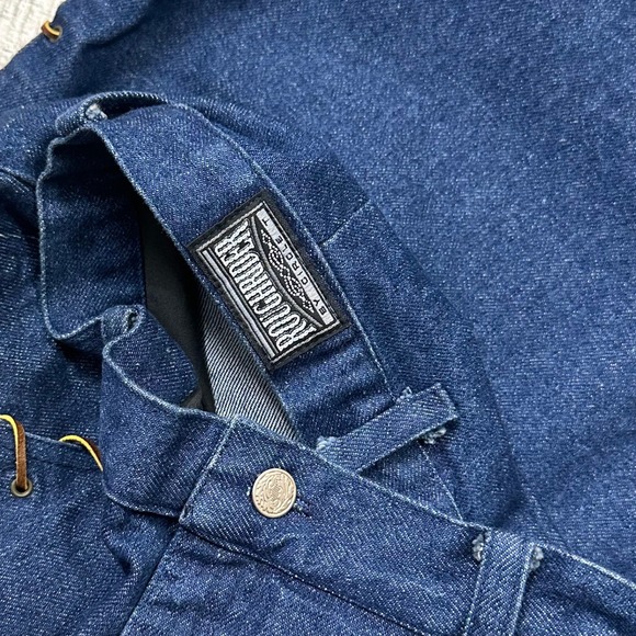 Vintage Roughrider Blue Denim Long Maxi Skirt Lace Up Western‎ Cowgirl Rodeo 29W - Picture 8 of 8